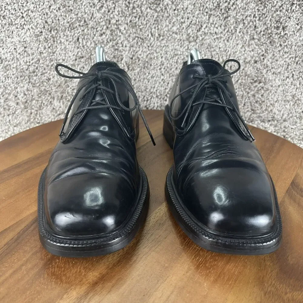 Cole Haan Black Leather Plain Toe Oxford Men 10 M Dress Shoes C02506 - Picture 2 of 10